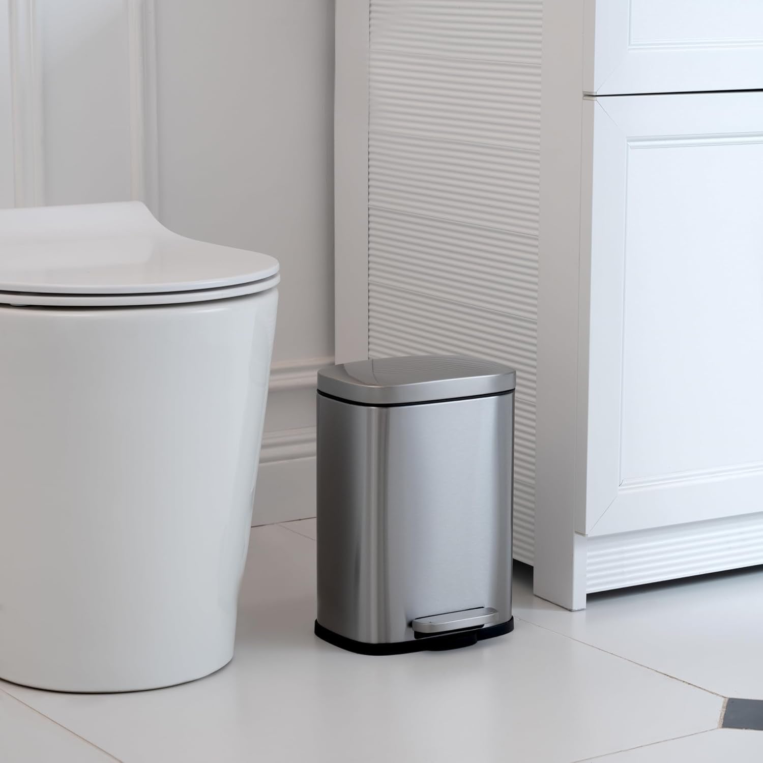 Mini Trash Can 5L Stainless Steel Bathroom