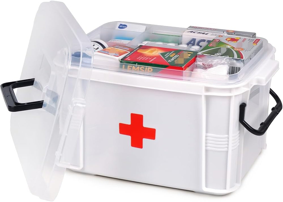15Qt White Medicine Organizer Storage Box