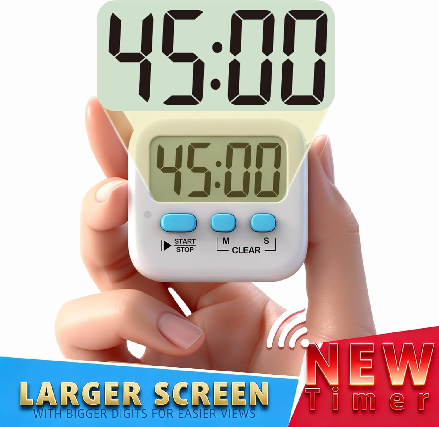 2-Pack Digital Kitchen Timer – Magnetic