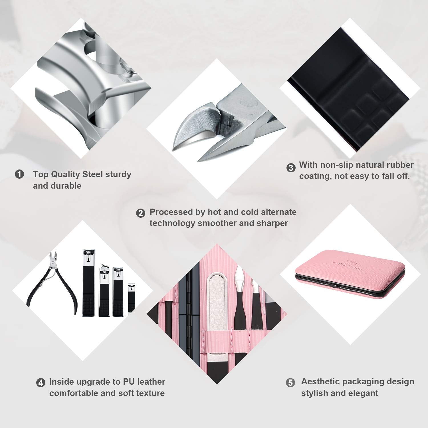 18-Pcs Professional Nail Care Kit