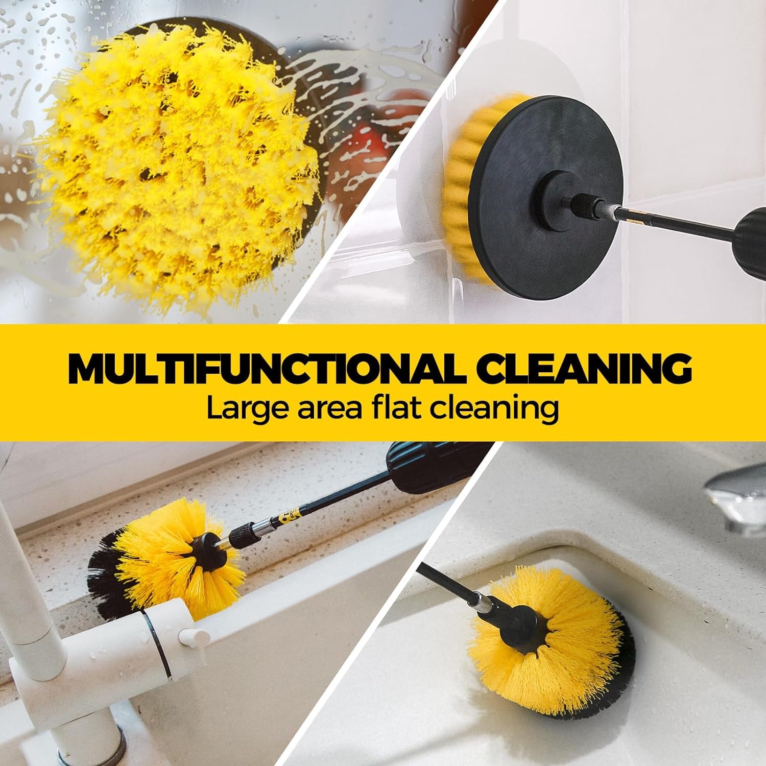 6-Pack Drill Brush Set – All-Purpose Cleaning Kit